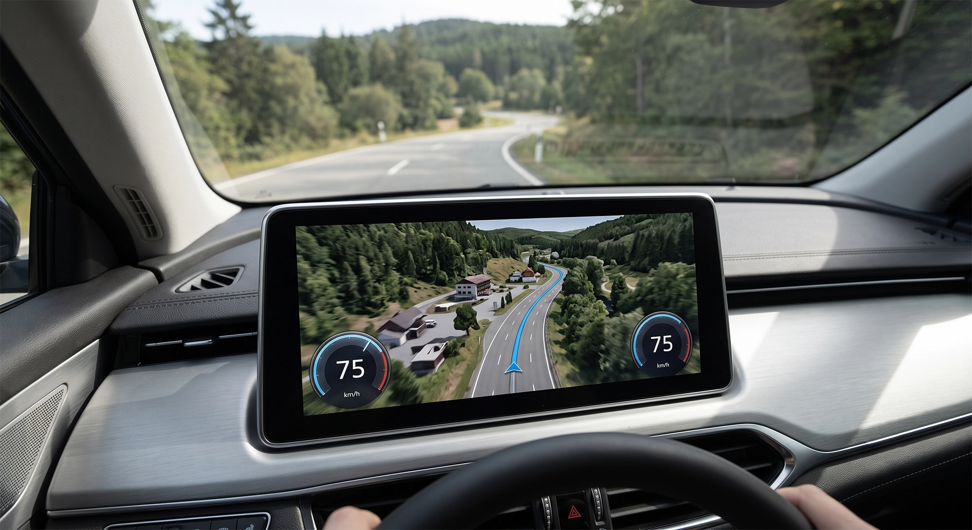 Navegación inmersiva de Google Maps y velocímetro en tiempo real en Android Auto